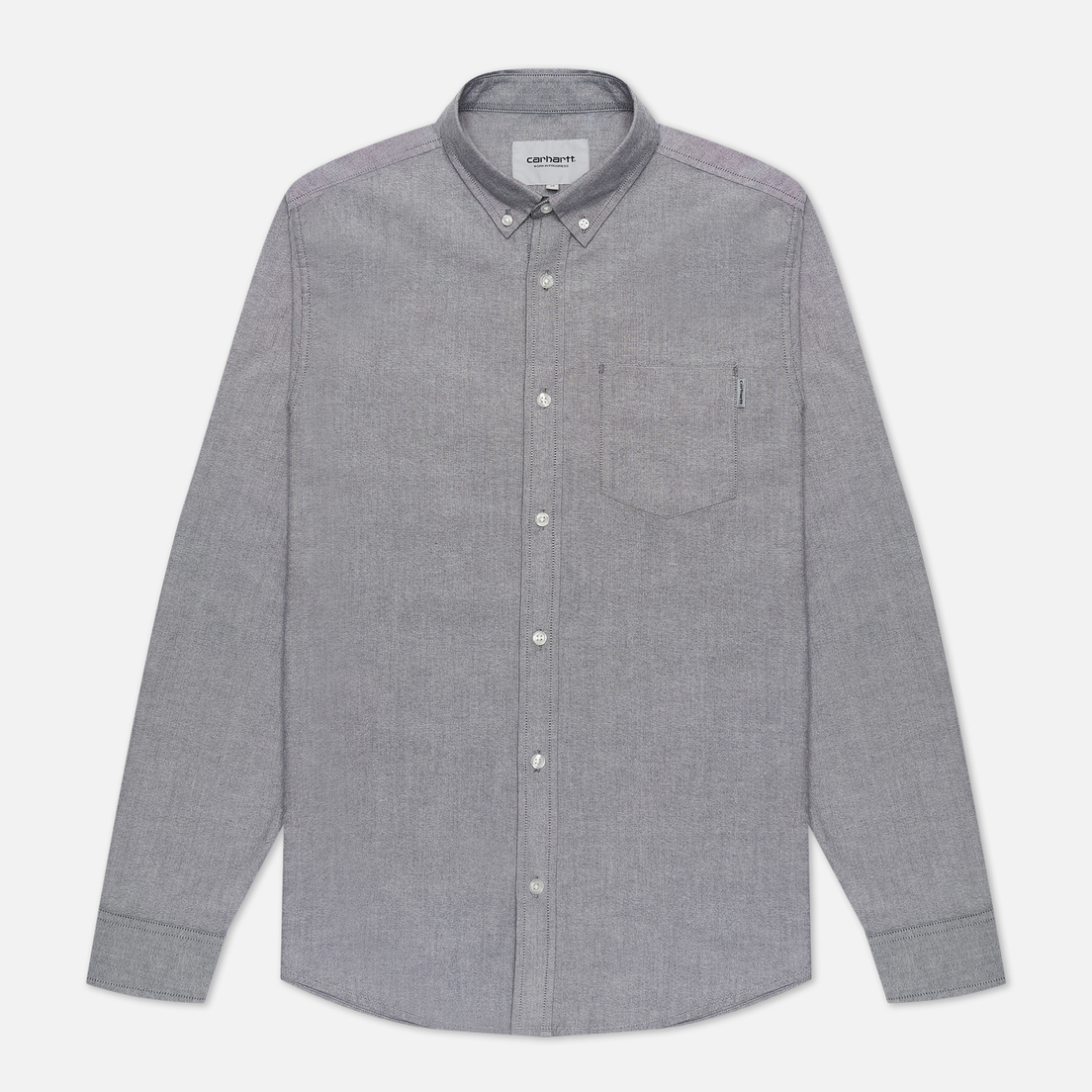 Carhartt WIP Мужская рубашка Button Down Pocket Cotton Oxford 4.7 Oz
