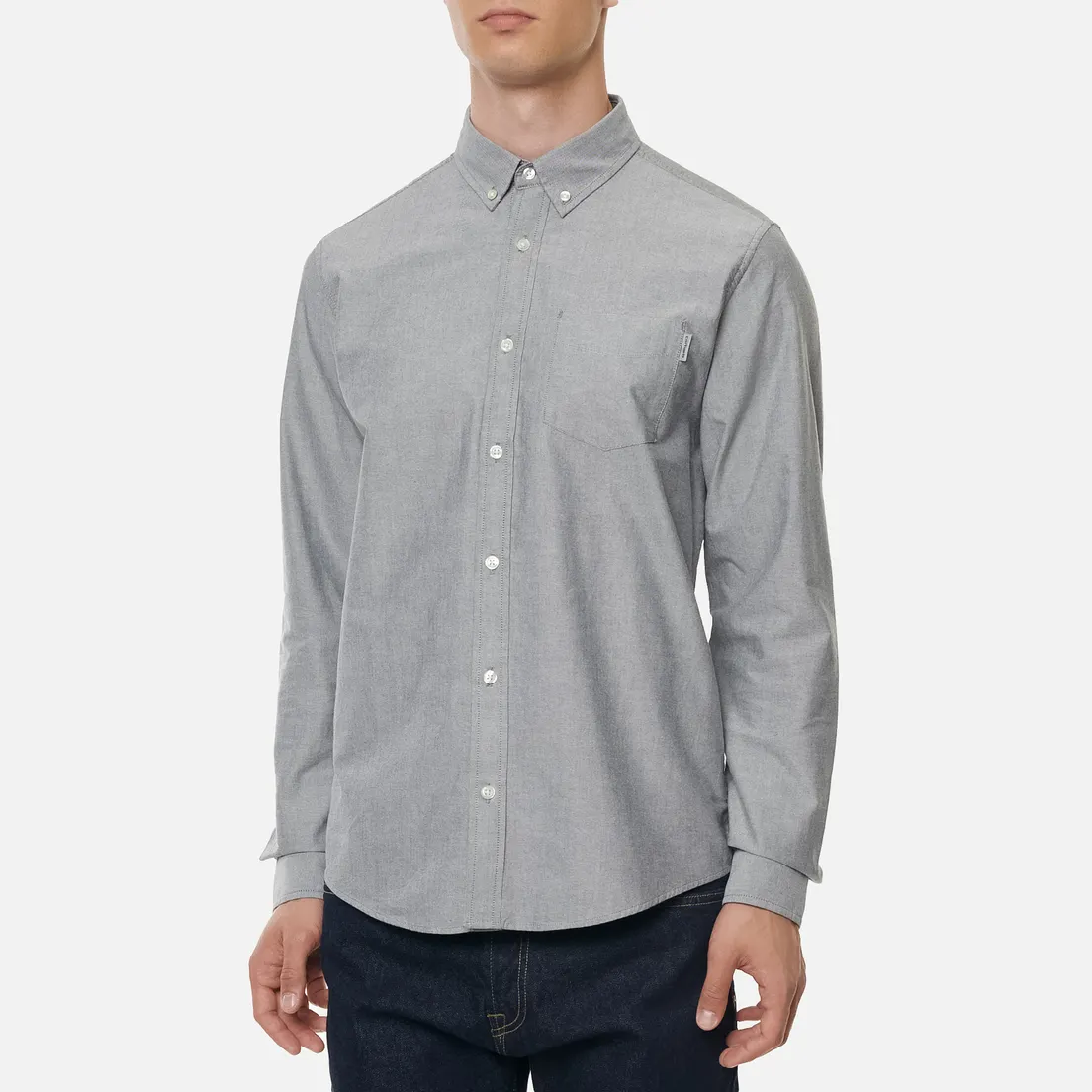 Carhartt WIP Мужская рубашка Button Down Pocket Cotton Oxford 4.7 Oz