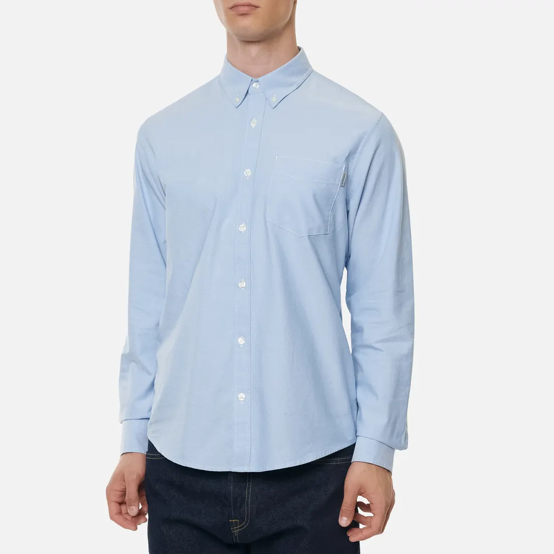 Carhartt WIP Мужская рубашка Button Down Pocket Cotton Oxford 4.7 Oz