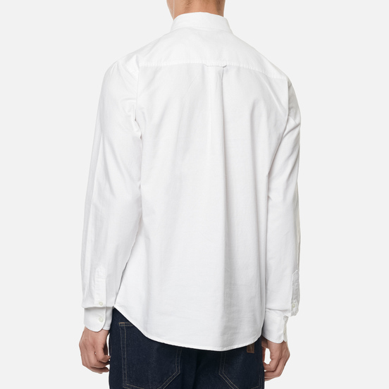 Мужская рубашка Carhartt WIP Button Down Pocket Cotton Oxford 4.7 Oz White