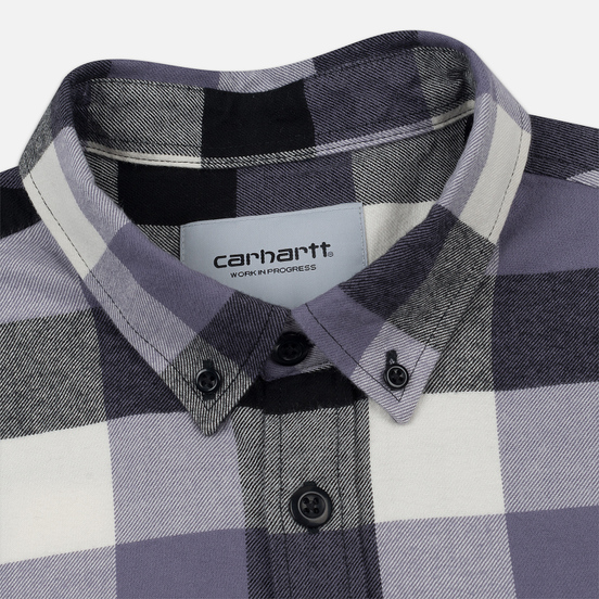 Мужская рубашка Carhartt WIP Keagan Check/Decent Purple