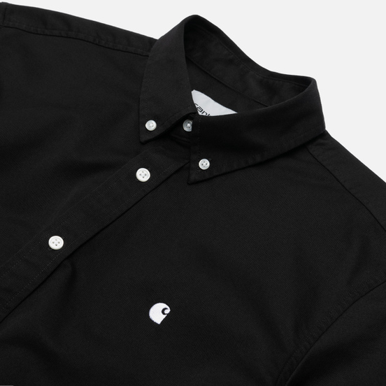 Мужская рубашка Carhartt WIP Madison 6.5 Oz Black/White