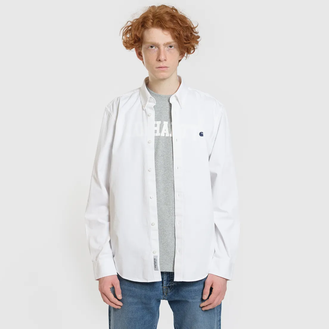 Carhartt WIP Мужская рубашка Madison 6.5 Oz