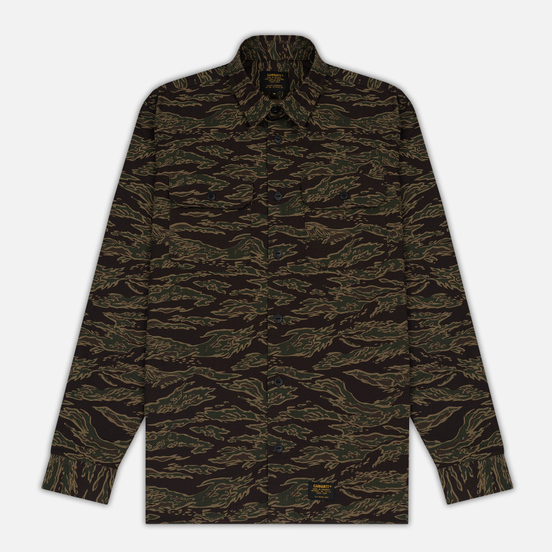 Мужская рубашка Carhartt WIP Mission Camo Tiger Laurel Stone Washed