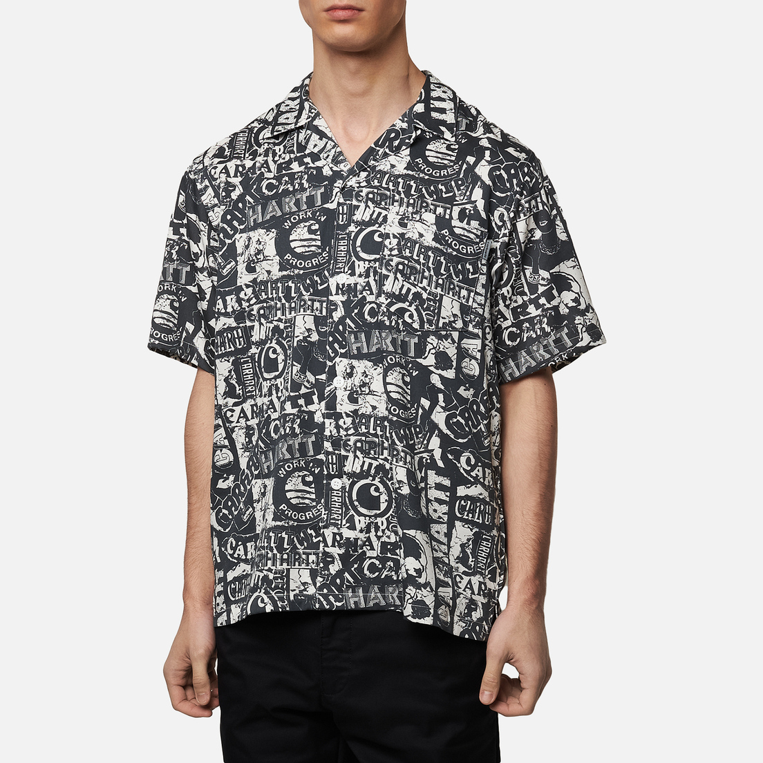 Carhartt WIP Мужская рубашка S/S Collage 3.8 Oz