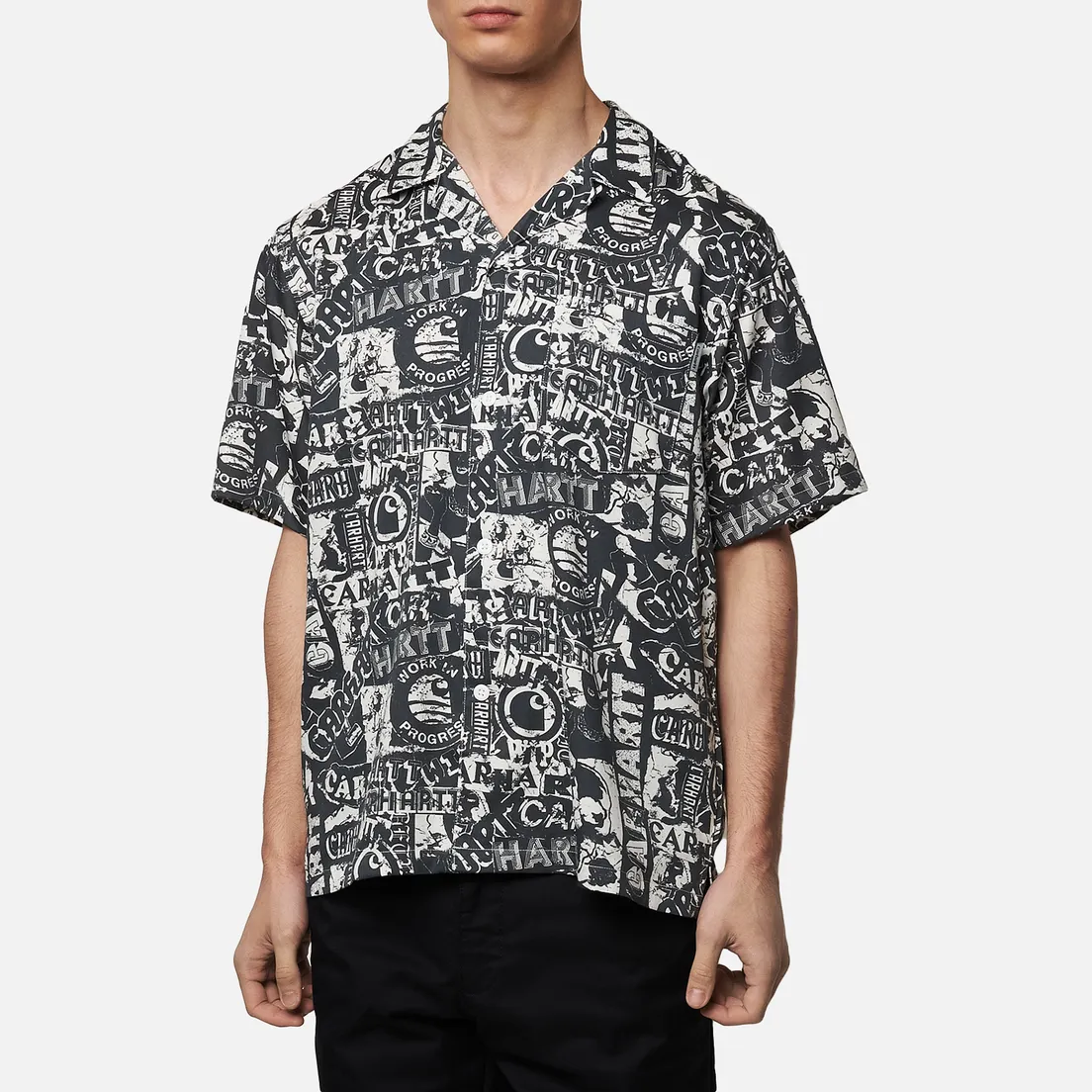 Carhartt WIP Мужская рубашка S/S Collage 3.8 Oz