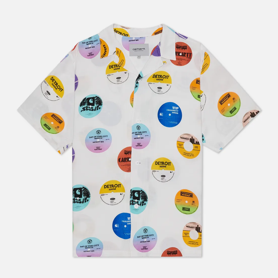 Carhartt WIP Мужская рубашка S/S Record 3.7 Oz