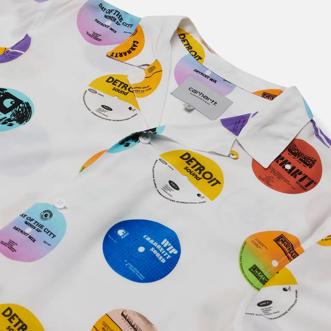 Carhartt WIP Мужская рубашка S/S Record 3.7 Oz