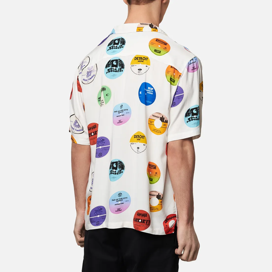 Carhartt WIP Мужская рубашка S/S Record 3.7 Oz