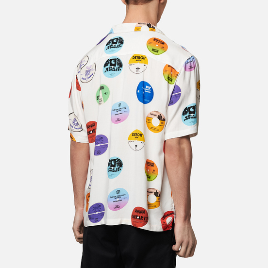 Мужская рубашка Carhartt WIP S/S Record 3.7 Oz White