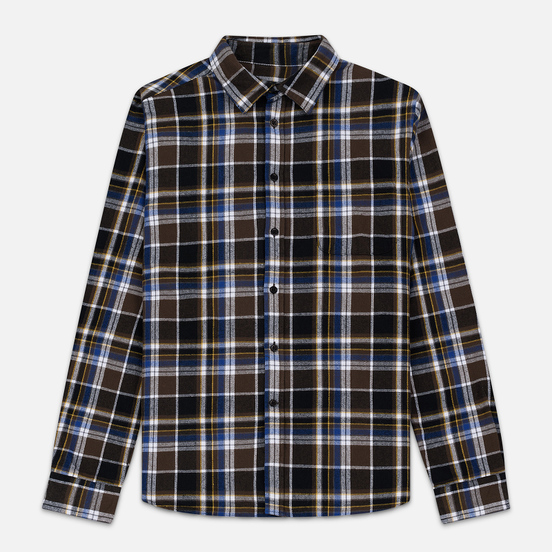 Мужская рубашка Edwin Don Java Brown Garment Wash
