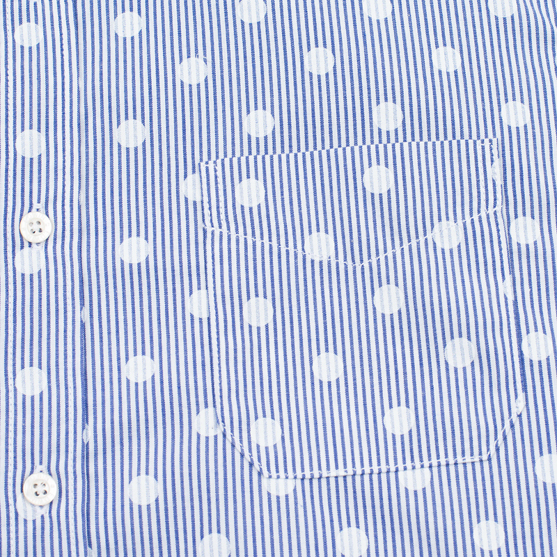 Edwin Мужская рубашка French Poplin Dots Printed