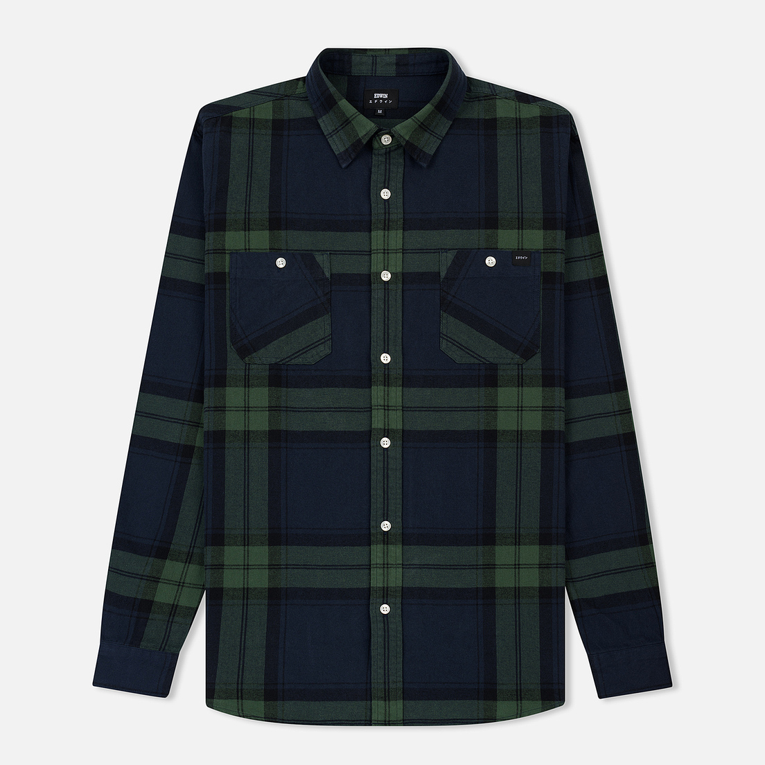Edwin Мужская рубашка Labour Mid Twill Flannel Cotton Brushed