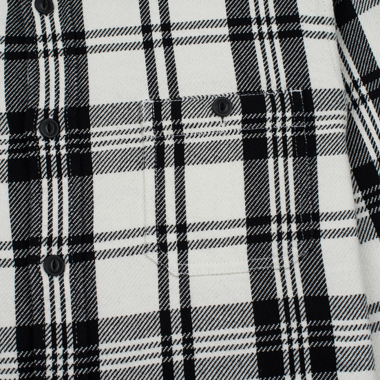 Мужская рубашка Edwin Labour Stripes White/Black Garment Washed