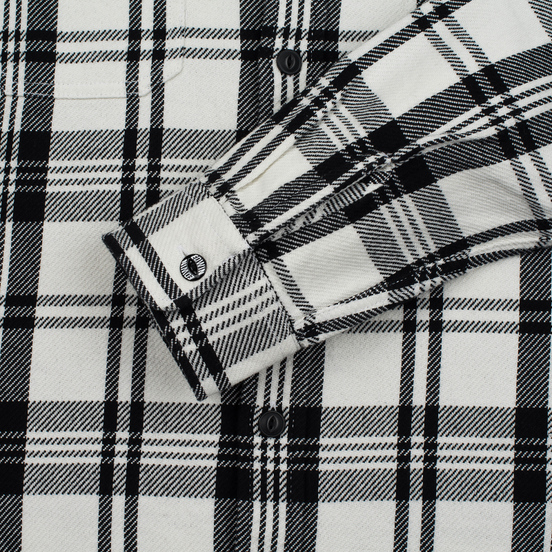 Мужская рубашка Edwin Labour Stripes White/Black Garment Washed