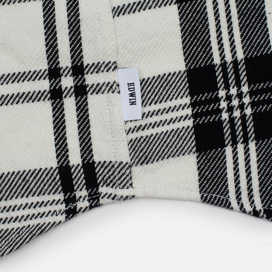 Мужская рубашка Edwin Labour Stripes White/Black Garment Washed