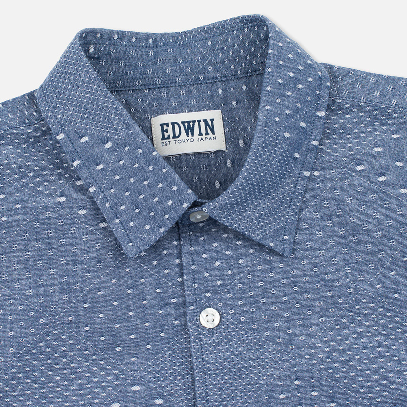 Edwin Мужская рубашка Nimes SS Poplin