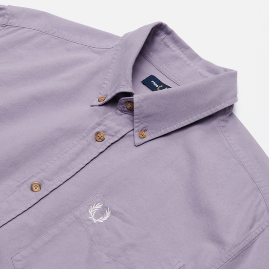 Мужская рубашка Fred Perry Overdyed Lavendar Ash