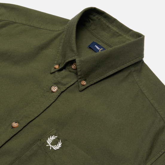 Мужская рубашка Fred Perry Overdyed Military Green