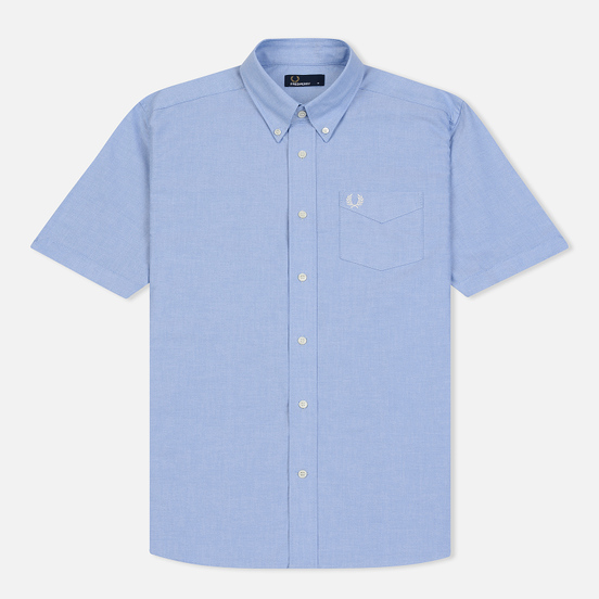 Мужская рубашка Fred Perry S/S Classic Oxford Light Smoke