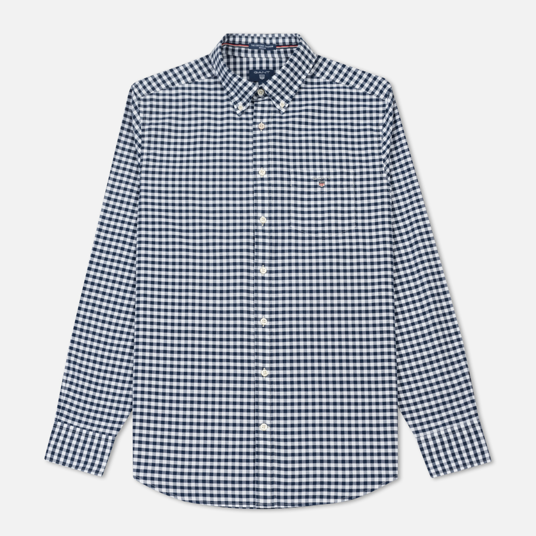 Gant Мужская рубашка Basic The Oxford Gingham Regular Fit BD