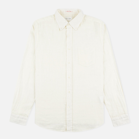 Мужская рубашка Gant Rugger Basketweave Off White