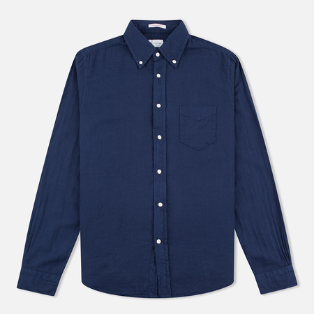 Мужская рубашка Gant Rugger Basketweave Thunder Blue