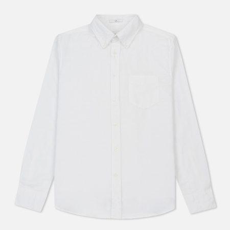 Мужская рубашка Gant Rugger Kick-Ass Oxford Slub Slim Fit BD White