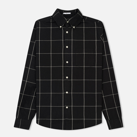 Мужская рубашка Gant Rugger Windblown Flanel Check Slim BD Black