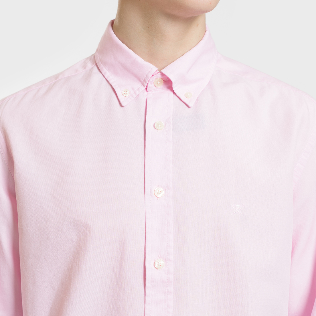 Hackett Мужская рубашка Garment Dye Delave Oxford