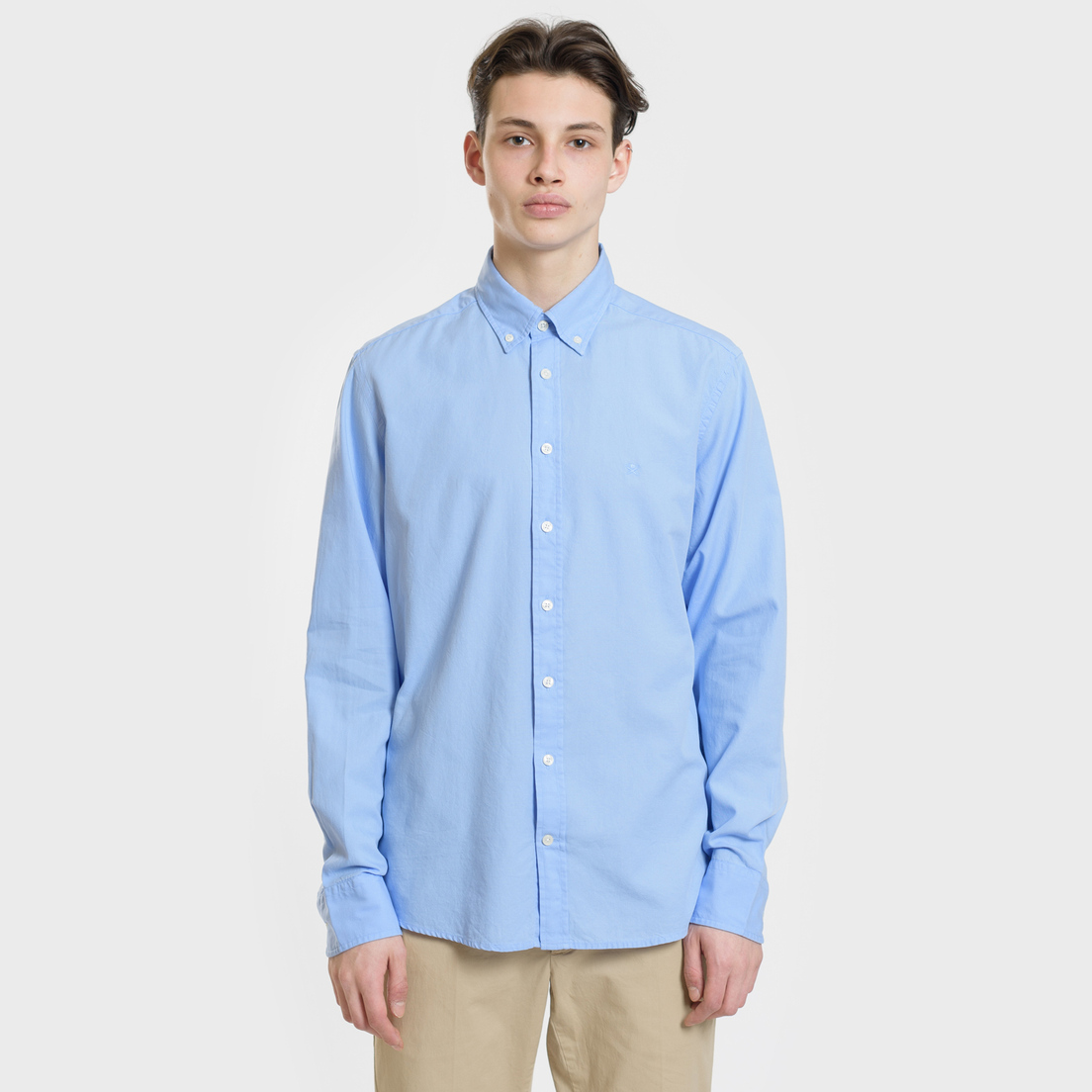 Hackett Мужская рубашка Garment Dye Delave Oxford