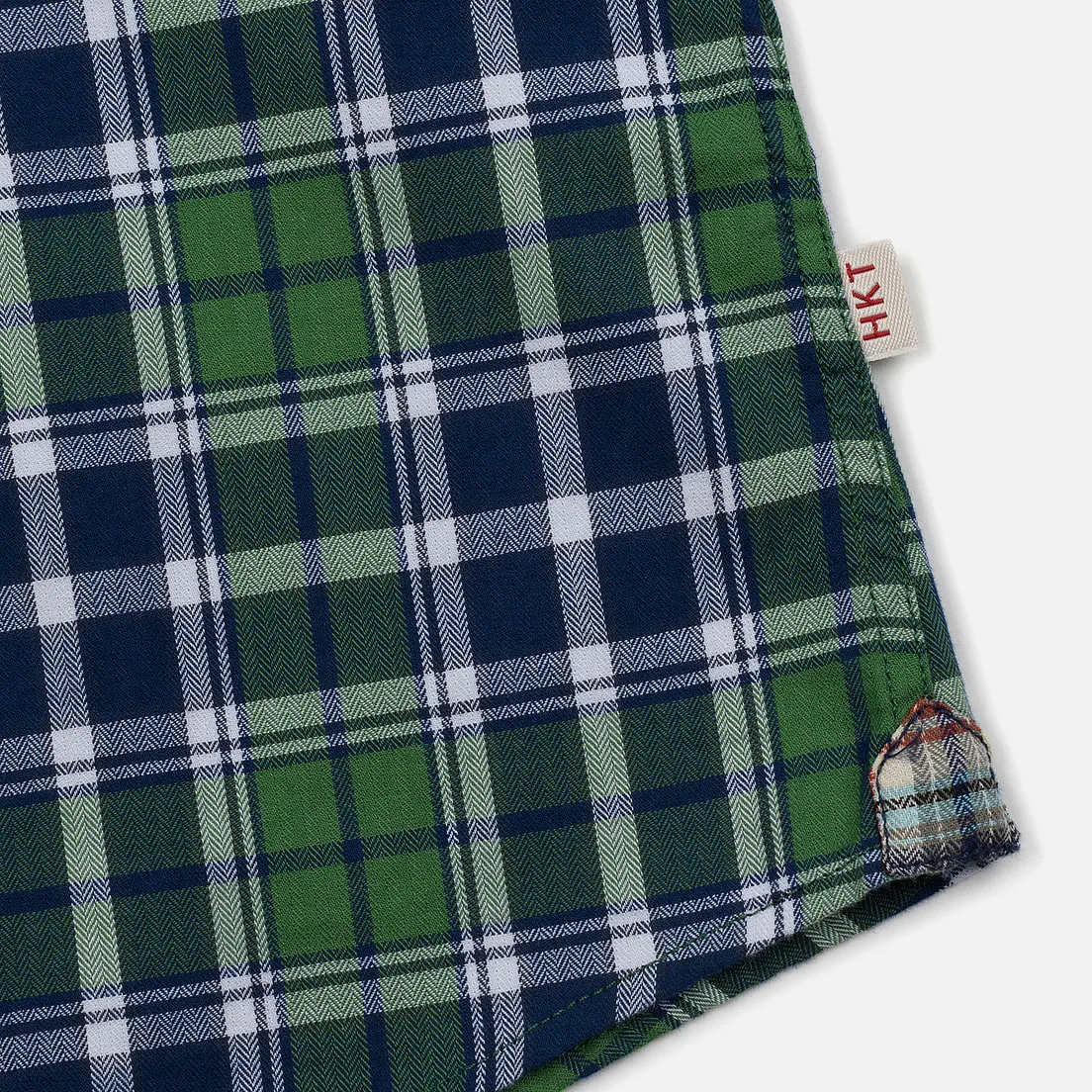 Hackett Мужская рубашка Logo HKT Bone Plaid