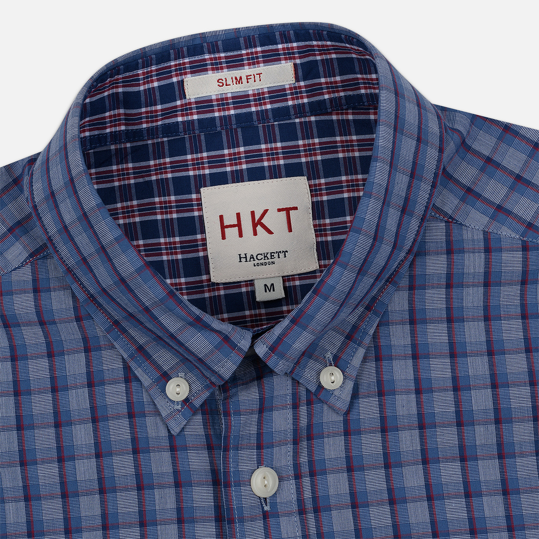Hackett Мужская рубашка Logo HKT Delave Fil Check