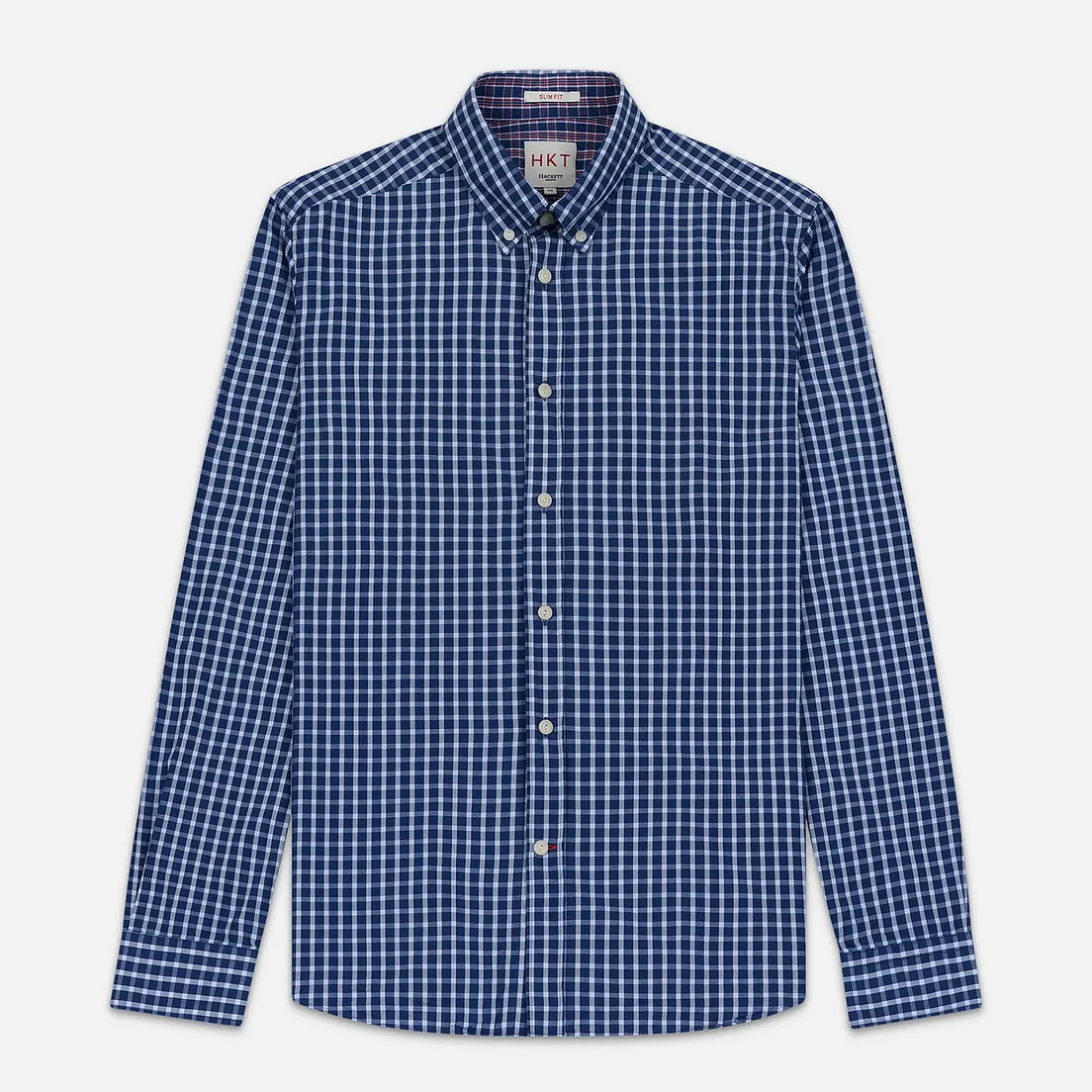 Hackett Мужская рубашка Logo HKT Delave Grid Check