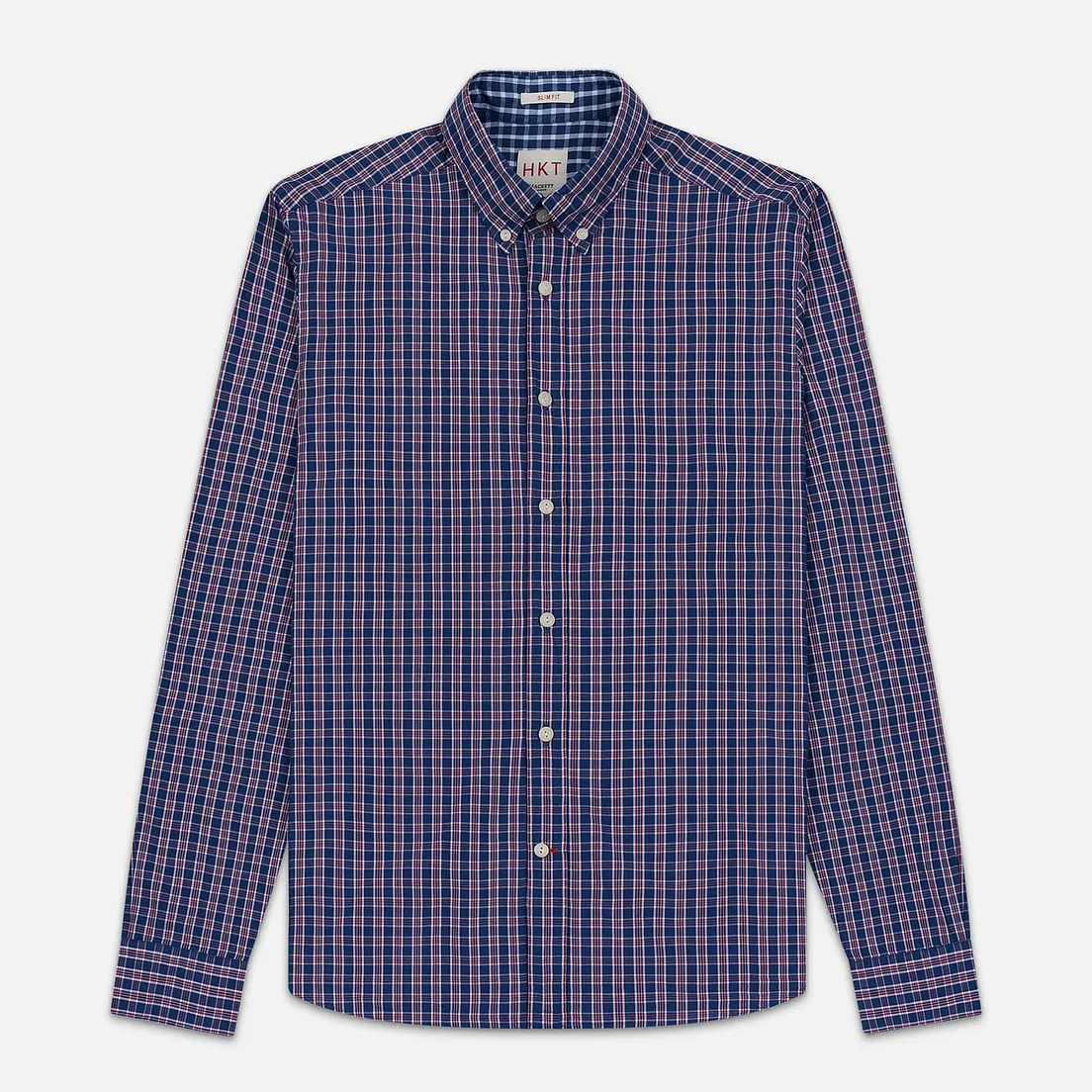 Hackett Мужская рубашка Logo HKT Delave Prep Check
