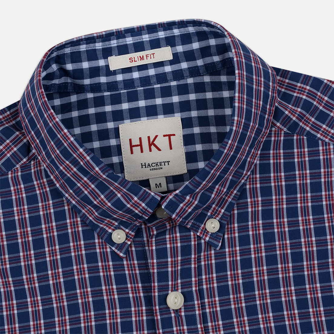 Hackett Мужская рубашка Logo HKT Delave Prep Check