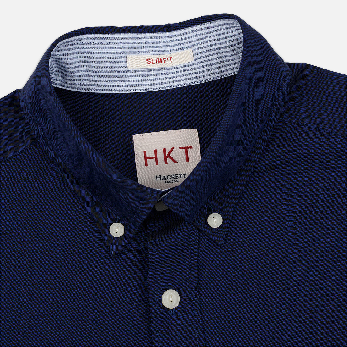 Hackett Мужская рубашка Logo HKT Washed Pinpoint