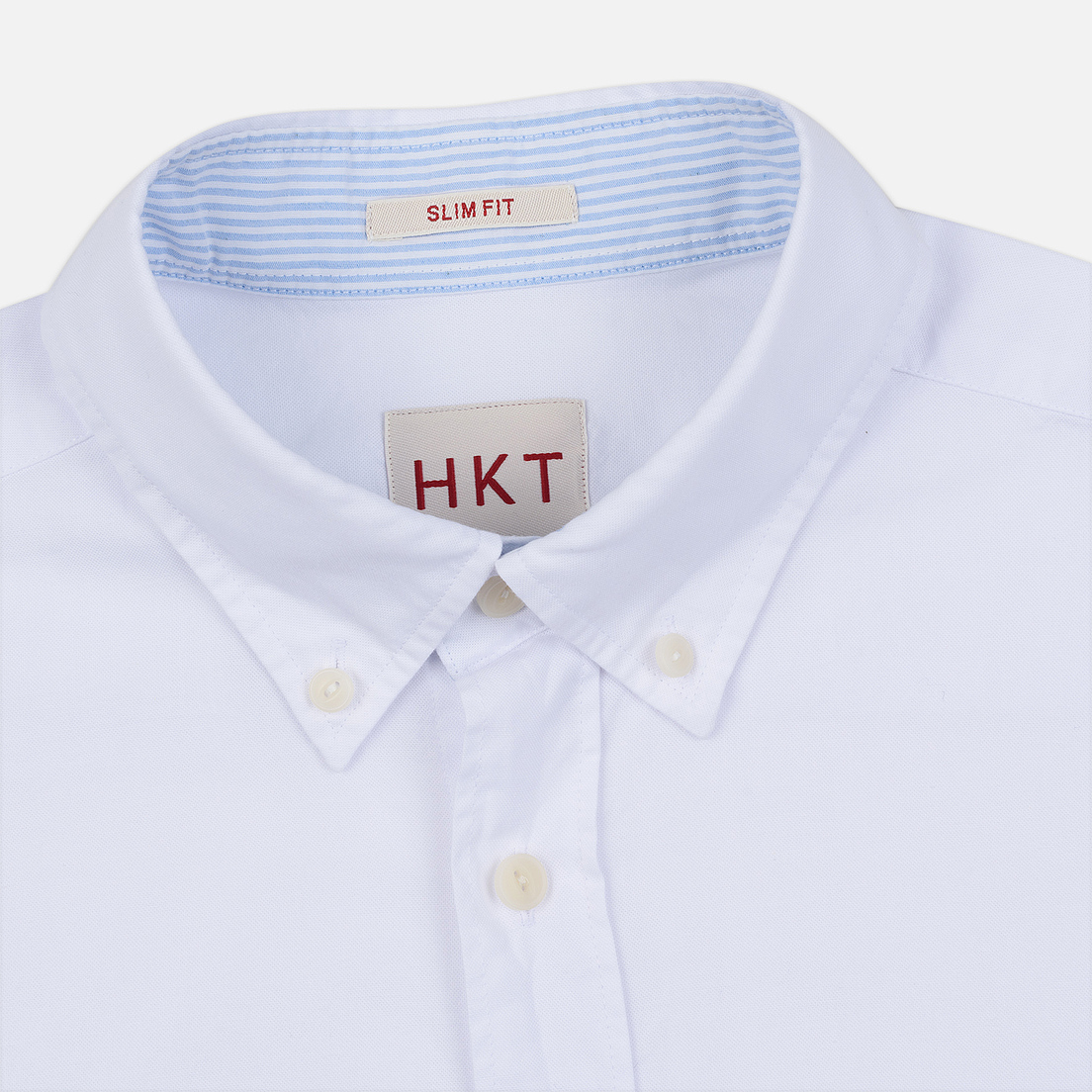 Hackett Мужская рубашка Logo HKT Washed Pinpoint