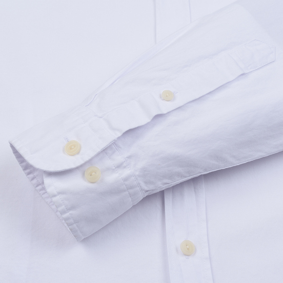 Мужская рубашка Hackett Logo HKT Washed Pinpoint White