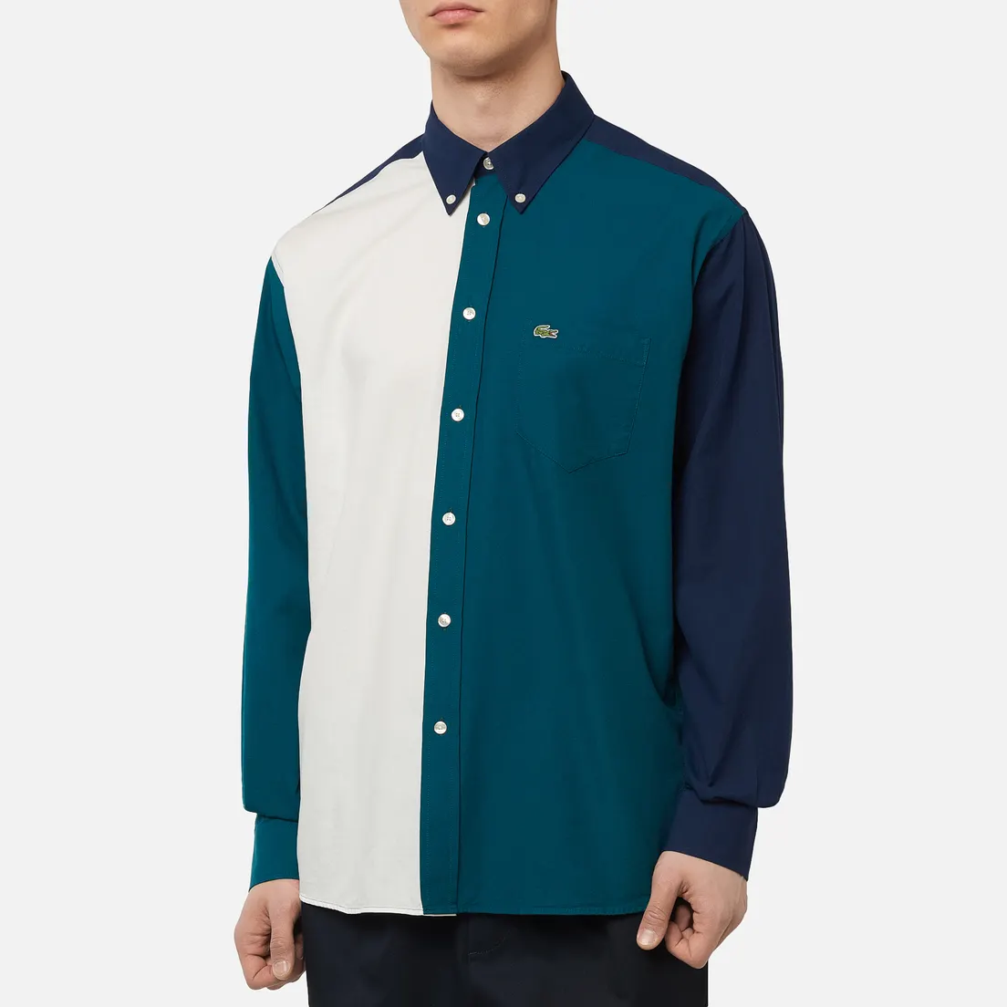 Lacoste Мужская рубашка Colourblock Cotton