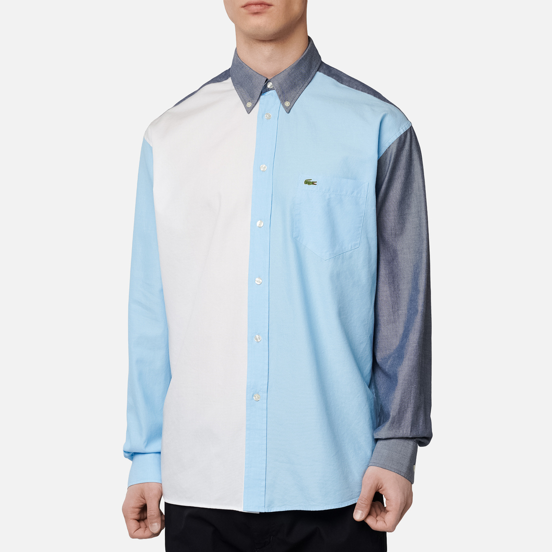 Lacoste Мужская рубашка Colourblock Cotton
