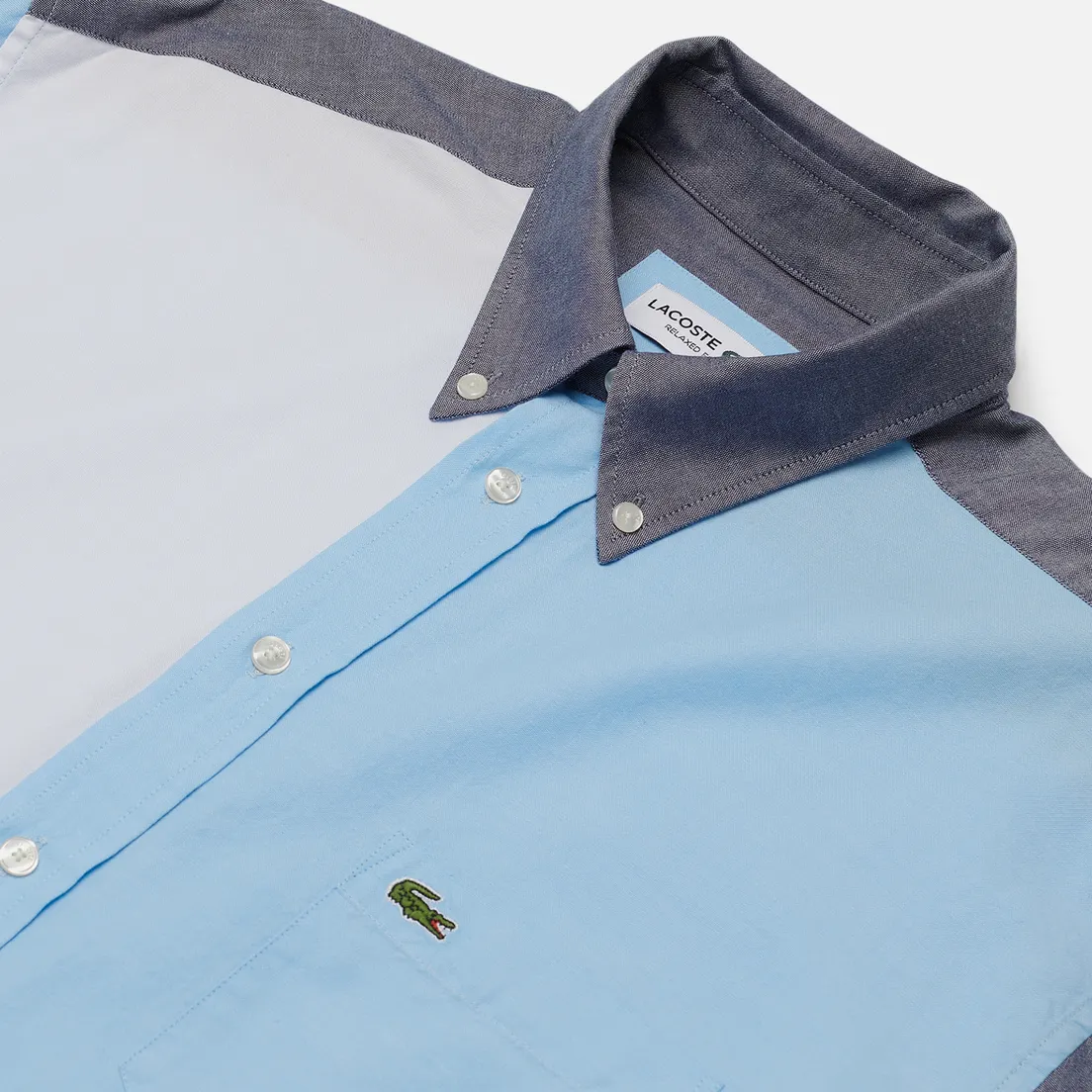 Lacoste Мужская рубашка Colourblock Cotton