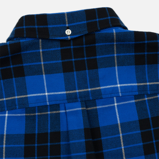 Мужская рубашка Lacoste Live Boxy Fit Check Flannel Blue/White