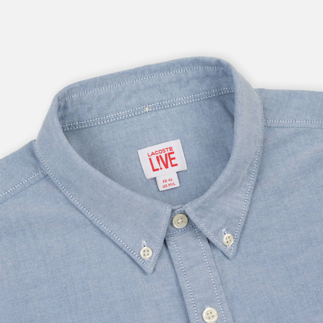 Lacoste Live Мужская рубашка Classic BD Oxford