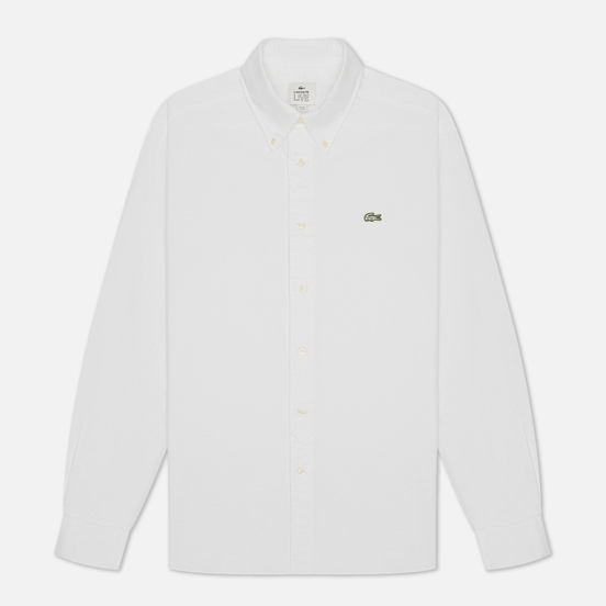 Мужская рубашка Lacoste Live Relaxed Fit Cotton White