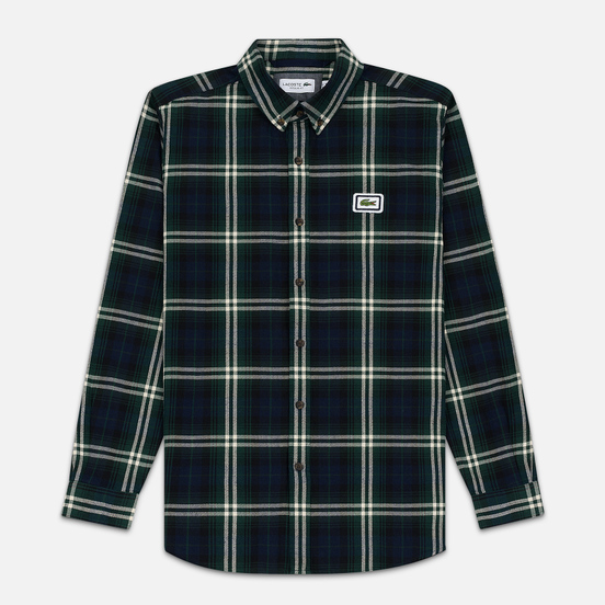 Мужская рубашка Lacoste Regular Fit Check Flannel Green/Beige