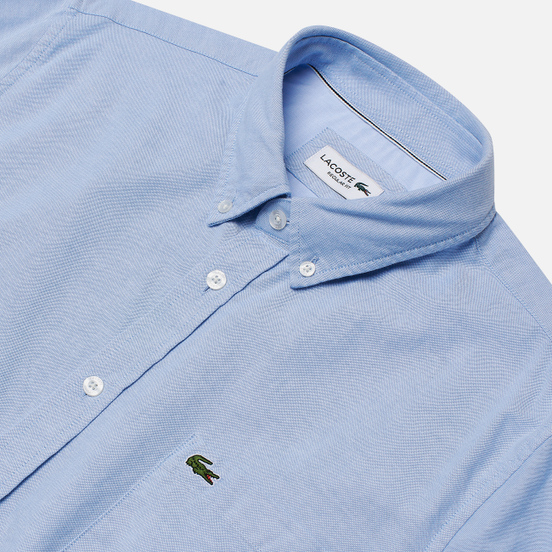 Мужская рубашка Lacoste Regular Fit Cotton Oxford Hemisphere Blue