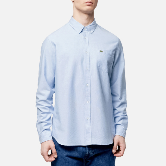 Мужская рубашка Lacoste Regular Fit Cotton Oxford Hemisphere Blue
