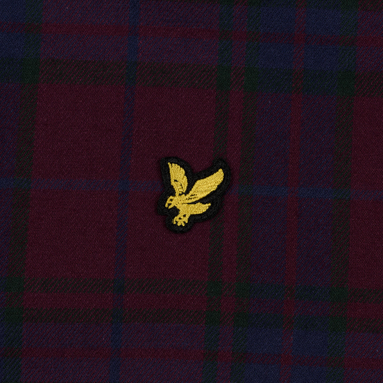 Мужская рубашка Lyle & Scott Check Flannel Burgundy