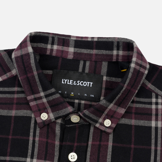 Мужская рубашка Lyle & Scott Check Flannel True Black
